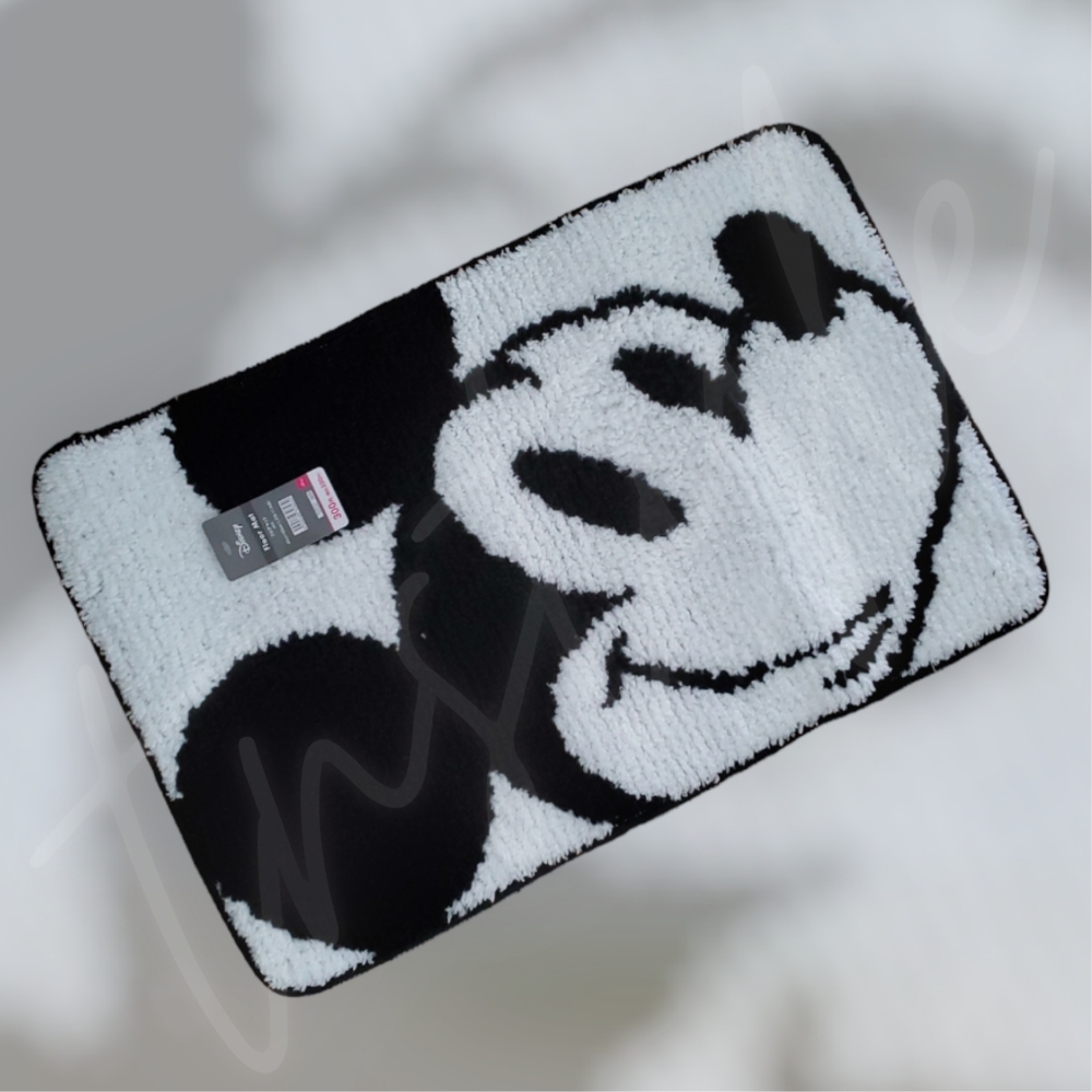 Fluffy Mickey Mouse Floor Mat